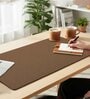 Brown Formal Plain Laptop Mat & Keyboard Mat
