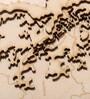 Brown Framed Laser Engraved & Hand Crafted Multi-layered 3D Kerala Wooden Map