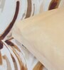 Brown Geometric 144 TC Cotton Queen Sized Bed Sheets with 2 Pillow Covers