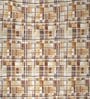 Brown Abstract 144 TC Cotton Queen Sized Bed Sheets with 2 Pillow Covers