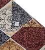 Brown Geometric 210 TC Cotton Double Bed Sheet with 2 Pillow Cover