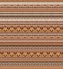 Brown Geometric 210 TC Cotton King Sized Bed Sheets with 2 Pillow Covers