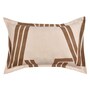 Brown Geometric 280 TC Microfibre King Bedsheet 2 Pillow Covers