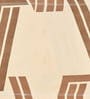 Brown Geometric 280 TC Microfibre King Bedsheet 2 Pillow Covers