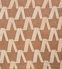Brown Geometric 280 TC Microfibre King Bedsheet 2 Pillow Covers