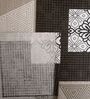 Brown Geometric 400 TC Cotton 4 Pieces Bedding Set Luxury Collection