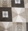 Brown Geometric 400 TC Cotton 4 Pieces Bedding Set Luxury Collection