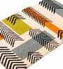 Multicolor Geometric Coir 30 x 18 Inches Anti Skid Door Mat
