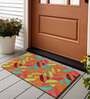 Multicolor Geometric Coir 30 x 18 Inches Anti Skid Door Mat