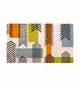 Multicolor Geometric Coir 30 x 18 Inches Anti Skid Door Mat