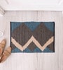 Brown Geometric Hand Woven 3 Ft X 2 Ft Dhurrie