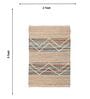 Brown Geometric Hand Woven 3 Ft X 2 Ft Dhurrie