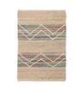 Brown Geometric Hand Woven 3 Ft X 2 Ft Dhurrie