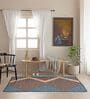 Brown Geometric Hand Woven 6 Ft X 4 Ft  Dhurrie
