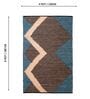 Brown Geometric Hand Woven 6 Ft X 4 Ft  Dhurrie