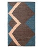 Brown Geometric Hand Woven 6 Ft X 4 Ft  Dhurrie