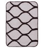 Brown Abstract Microfibre 20x14 Inches AntiSkid Bath Mats (Set of 2)