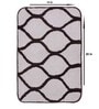 Brown Abstract Microfibre 20x14 Inches AntiSkid Bath Mats (Set of 2)