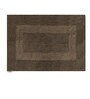 Brown Geometric Microfibre 24x16 Inches  Bath Mat