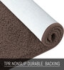 Brown Geometric Microfibre 24x16 Inches  Bath Mat