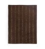 Brown Geometric Microfibre 24x16 Inches AntiSkid Bath Mat