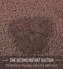 Brown Geometric Microfibre 35x24 Inches  Bath Mat