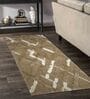 Brown Geometric Polyester 59x32 Inches Machine Made Floor Runner