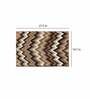 Brown Geometric Polyester AntiSkid Bathmat