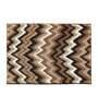 Brown Geometric Polyester AntiSkid Bathmat