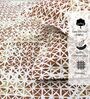 Brown Geometric Printed Fitted Bedsheet for 72 x 78 Inches Mattress with 6 Inch Depth