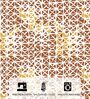 Brown Geometric Printed Fitted Bedsheet for 72 x 78 Inches Mattress with 6 Inch Depth