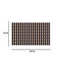 Brown Geometric PVC 28x16 Inches Antiskid Shower Bath Mat
