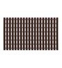 Brown Geometric PVC 28x16 Inches Antiskid Shower Bath Mat
