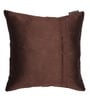 Brown Velvet Geometric 16x16 inches Cushion Cover (5Pc)