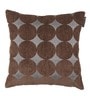 Brown Velvet Geometric 16x16 inches Cushion Cover (5Pc)