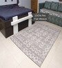 Brown Geometrical Pet 6X5 Feet Hand Tufted Carpet