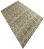 Brown Geometrical Pet 8X5 Feet Hand Tufted Carpet