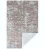 Brown Geometrical Polypropylene 5 ft x 7 ft Machine Made Carpet