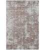 Brown Geometrical Polypropylene 5 ft x 7 ft Machine Made Carpet