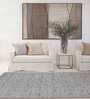 Brown Geometrical Polypropylene 6 ft x 9 ft Machine Made Carpet