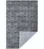 Brown Geometrical Polypropylene 6 ft x 9 ft Machine Made Carpet