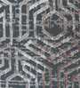 Brown Geometrical Polypropylene 6 ft x 9 ft Machine Made Carpet