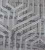 Brown Geometrical Polypropylene 6 ft x 9 ft Machine Made Carpet