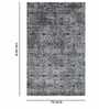 Brown Geometrical Polypropylene 6 ft x 9 ft Machine Made Carpet