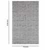 Brown Geometrical Polypropylene 6 ft x 9 ft Machine Made Carpet
