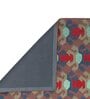Multicolor Geometrical Wool and Cotton 5 x 8 Feet Hand tufted Carpet