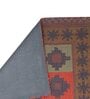Multicolor Geometrical Wool and Cotton 5 x 8 Feet Hand tufted Carpet