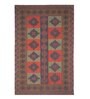 Multicolor Geometrical Wool and Cotton 5 x 8 Feet Hand tufted Carpet