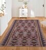 Multicolor Geometrical Wool and Cotton 5 x 8 Feet Hand tufted Carpet