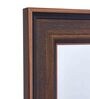 Brown Glass & Fiber Full Length Mirror